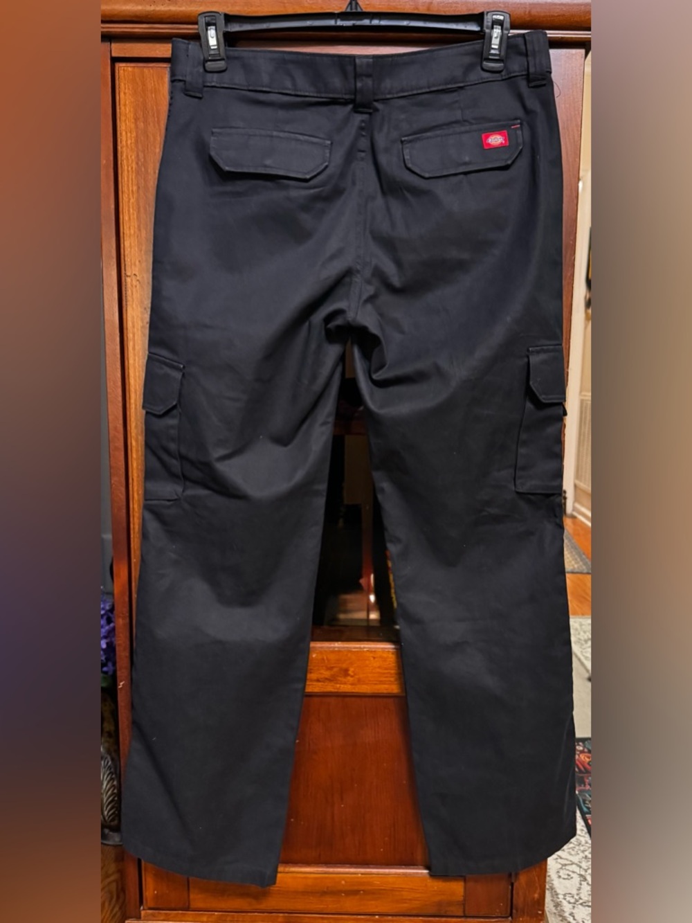 Men's Dickies Black Cargo Pants 34 x 32 - Picture 2 of 8